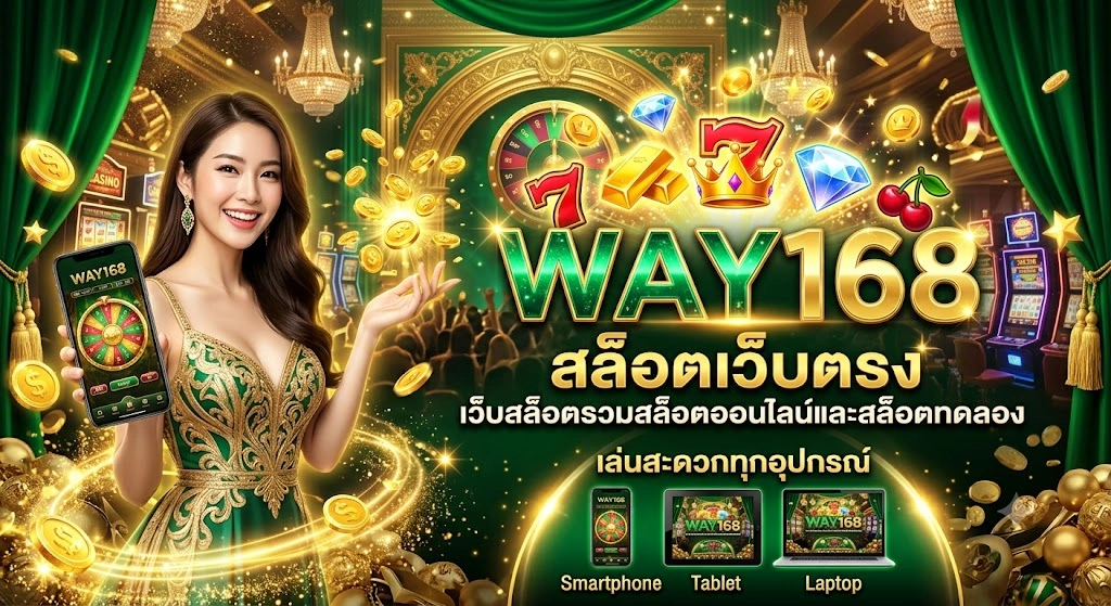 WAY168 สล็อตเว็บตรง เว็บสล็อตรวมสล็อตออนไลน์และสล็อตทดลอง เล่นสะดวกทุกอุปกรณ์